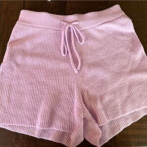 Pink Lily - Lavender Knit Shorts- Sz M